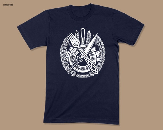 Viking Fork and Knife Funny Celtic Norse Art Logo .svg .png