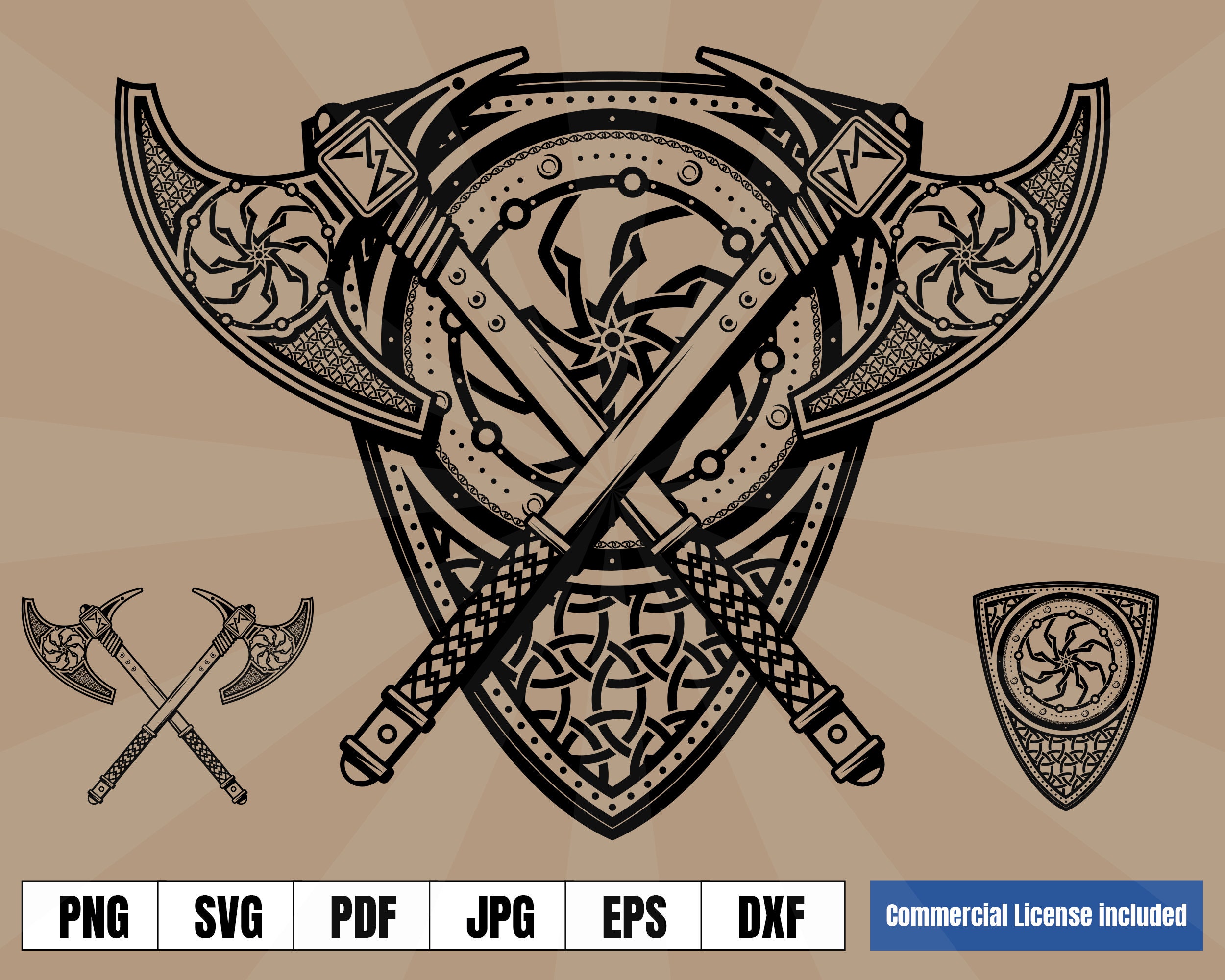 Viking Shield and Axes Coat of Arms Norse Tattoo Logo .svg - Etsy UK Viking Shield and Axes Coat of Arms Norse Tattoo Logo .svg - Etsy UK