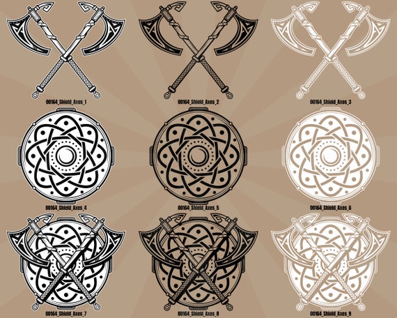 Viking Shield and Axes Coat of Arms Norse Tattoo .svg .png - Etsy Australia Viking Shield and Axes Coat of Arms Norse Tattoo .svg .png - Etsy Australia