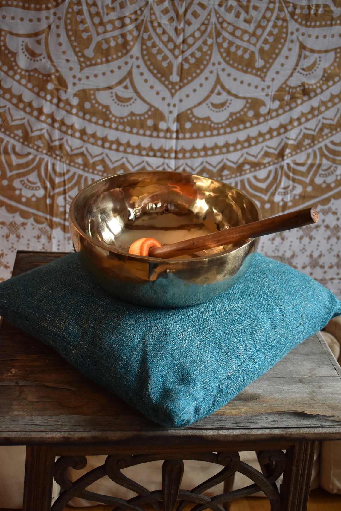 Singing bowl Bronze 16 cm 740 gr. Handmade for relaxation Etsy