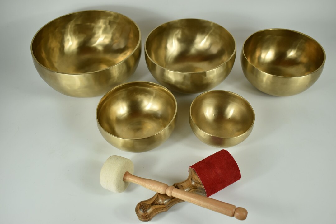 Singing Bowls Set of 5 4.0 Kg Matt for Meditation and Etsy