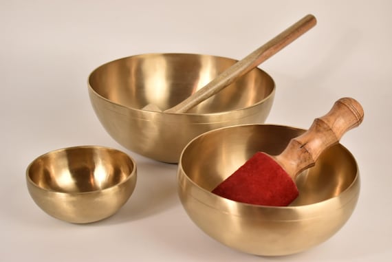 Cuencos cantores terapéuticos, juego de pequeños, cuenco para la