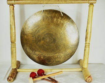 Feng Gong with engraving - 57 cm - 3.5 kg - handmade from Nepal - from Nepal yoga therapy sound massage, therapy work, meditation