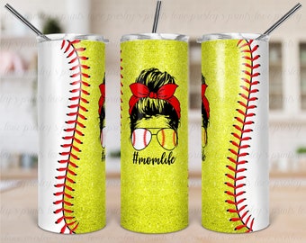 Download Softball Mom Tumbler Etsy