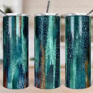 20 oz Skinny Teal Sparkle, Rustic Teal Tumbler, Background Tumbler Template