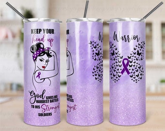 Lila Band Becher, Lupus Skinny (20 Unzen) Becher Vorlage, Sucht Genesung Sublimation Design, Bauchspeicheldrüsenkrebs Sublimation PNG