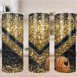 Personalized Tumblers Black With Gold - Etsy