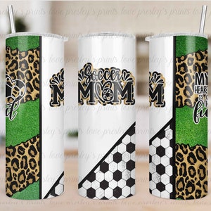 Skinny 20 oz Soccer tumbler template, My Heart is on that Field tumbler template,