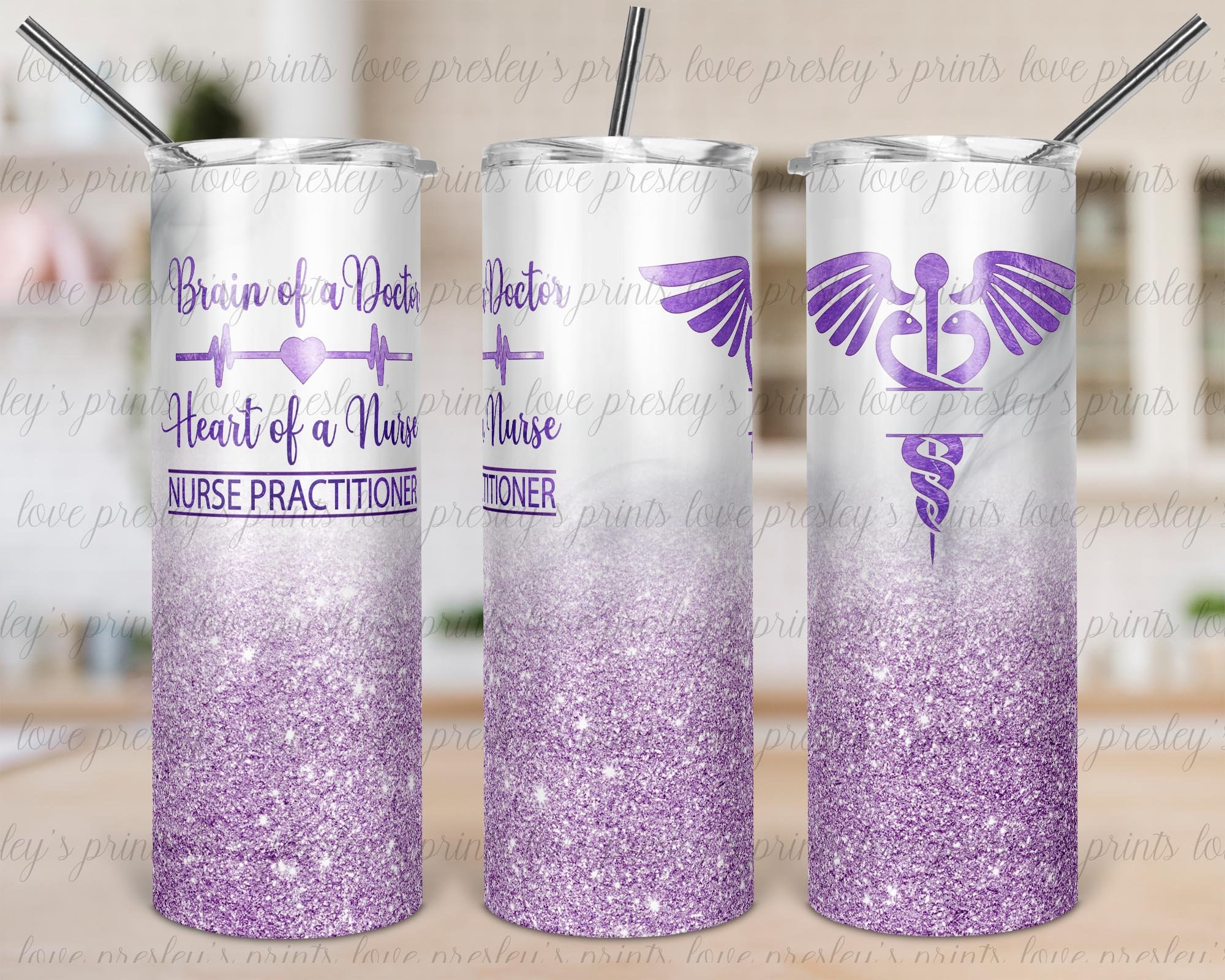 20 oz Skinny Nurse Practitioner Tumbler Template Etsy