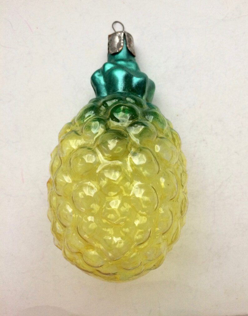 Pineapple Vintage Glass Christmas Ornament Ornaments Home Etsy