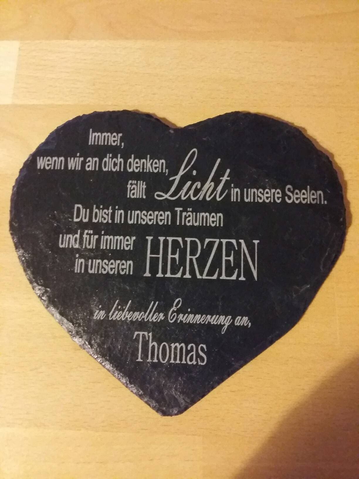 Friedhof Schiefer Herz 17 x 15 oder 21 x 185 cm mit Etsy.de