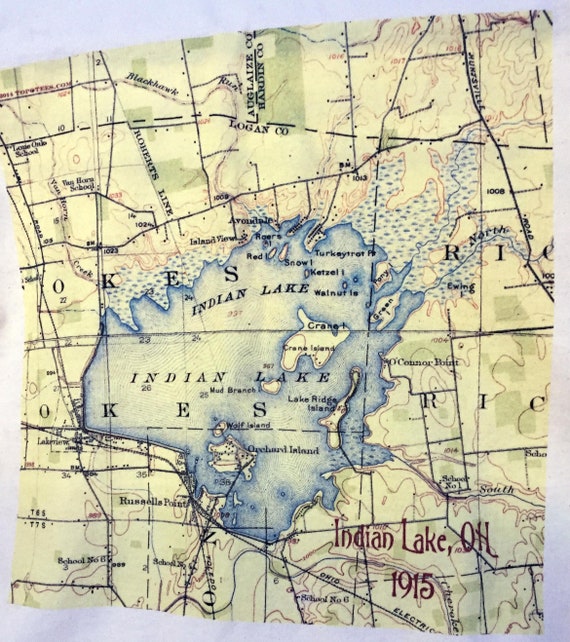 Indian Lake State Park Ohio Campground Map