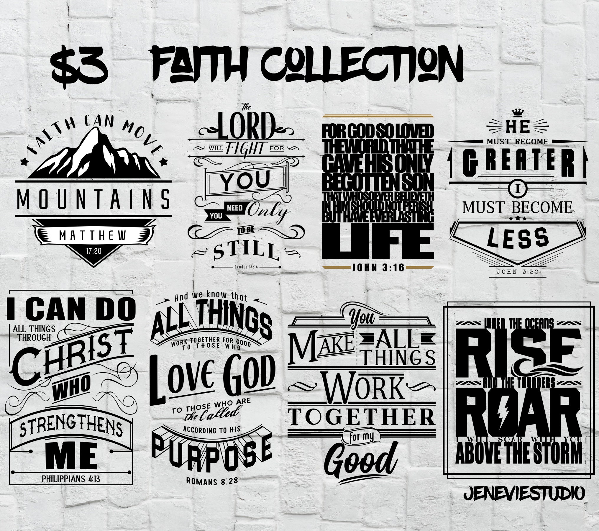 Download Faith Bundle Png Exodus 14 14 Faith Can Move Mountains Etsy