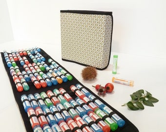 Homeopathy pouch for 15/42/60/90 tubes - &quot;GRIGIO&quot; model - Boiron tube case - Granule storage - Custom pouch