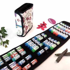 Zak voor 15/42/60/90 homeopathietubes - model &quot;COLIBRI&quot; - Boiron-tubekit - Opslag voor korrels - Aangepaste zak