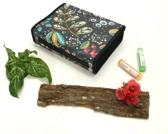 Homeopathy pouch for 15/42/60/90 tubes - "ENCHANTEE NUIT" model - Case for Boiron tubes - Storage for granules