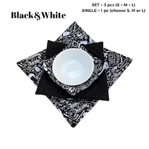 Microwave Bowl Cozy, Hot Plate Holder, 100% Cotton