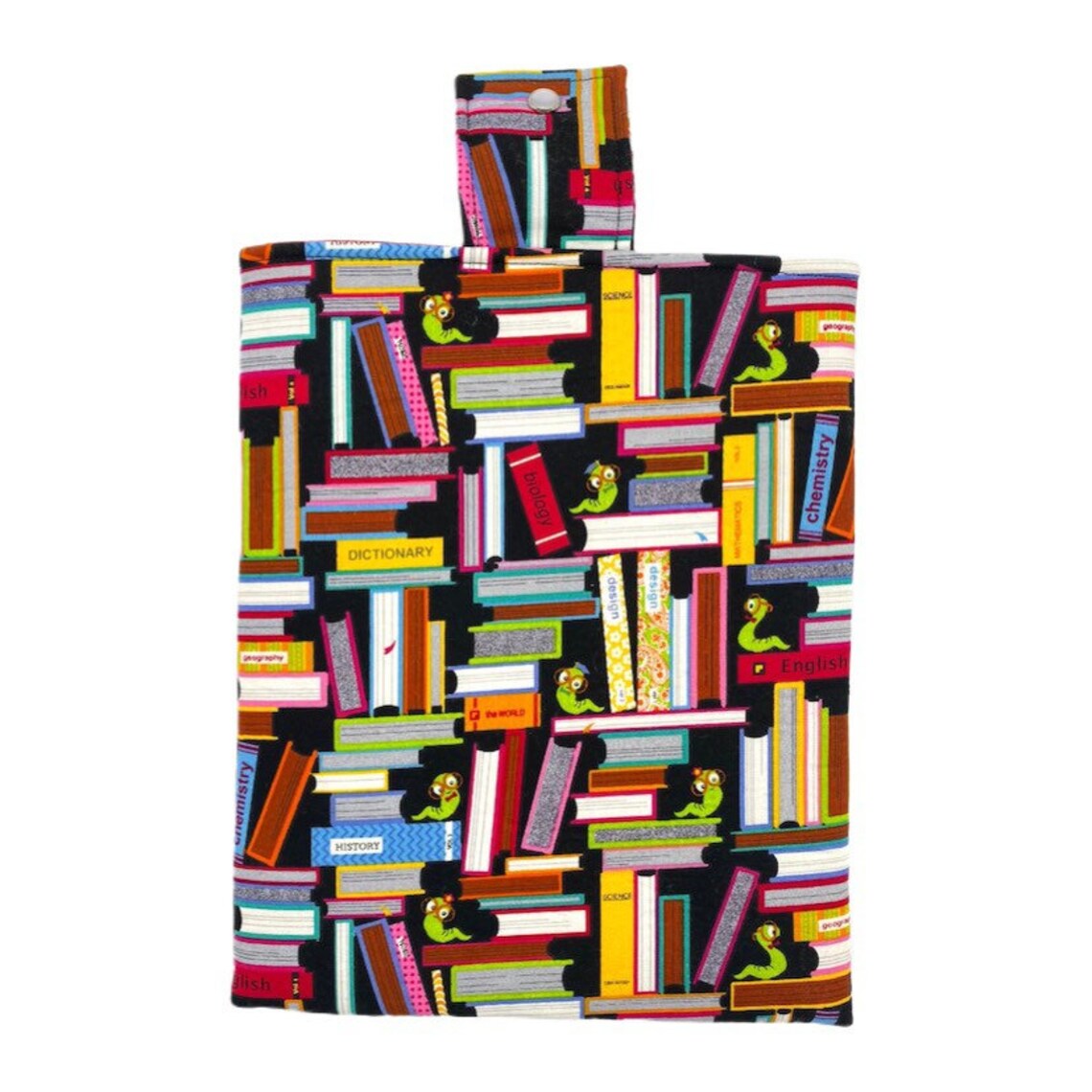 Padded Book Sleeve With Closure Book Sleeve With Pocket Book Etsy