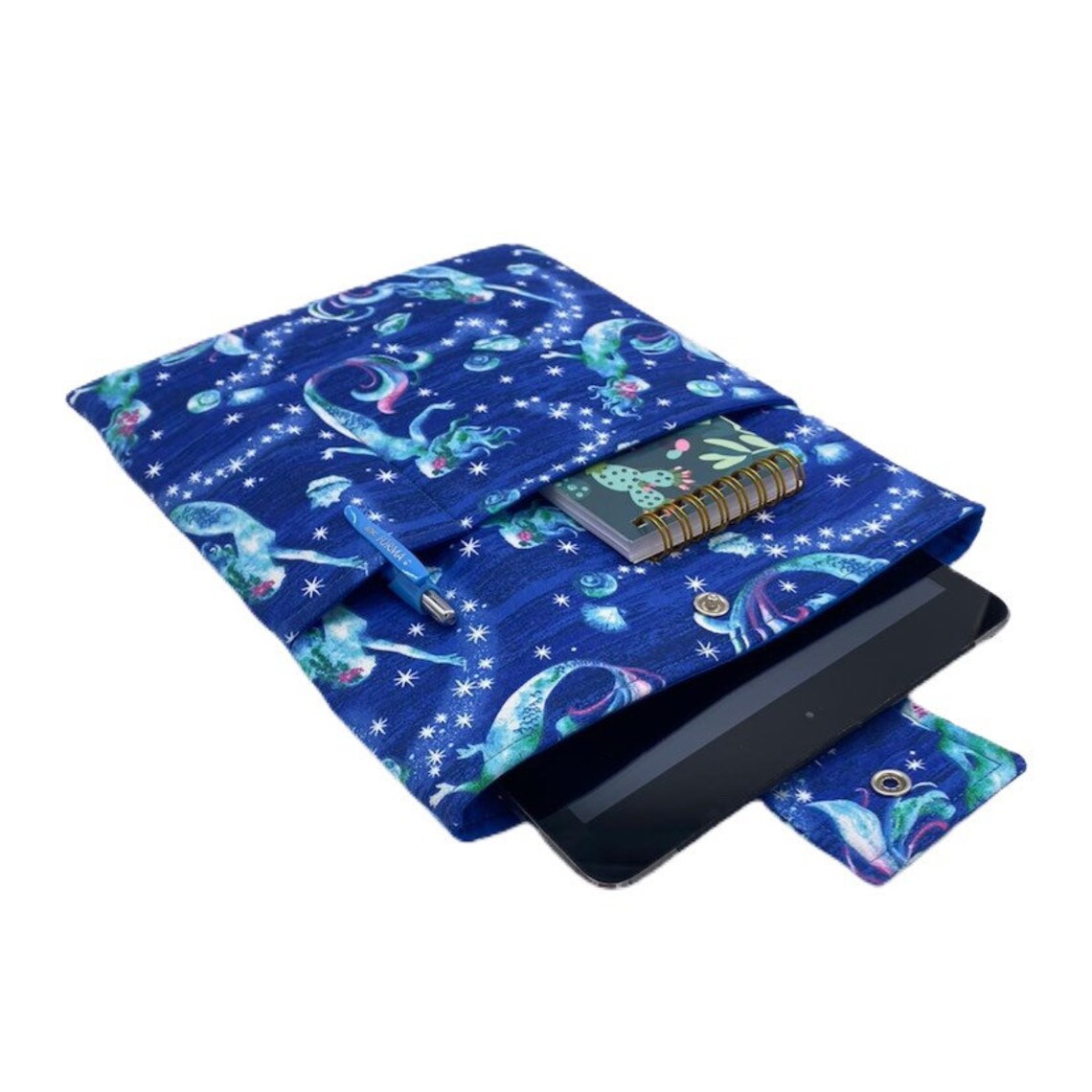 Padded Book Sleeve with Closure Book Sleeve with Pocket Book Etsy.de