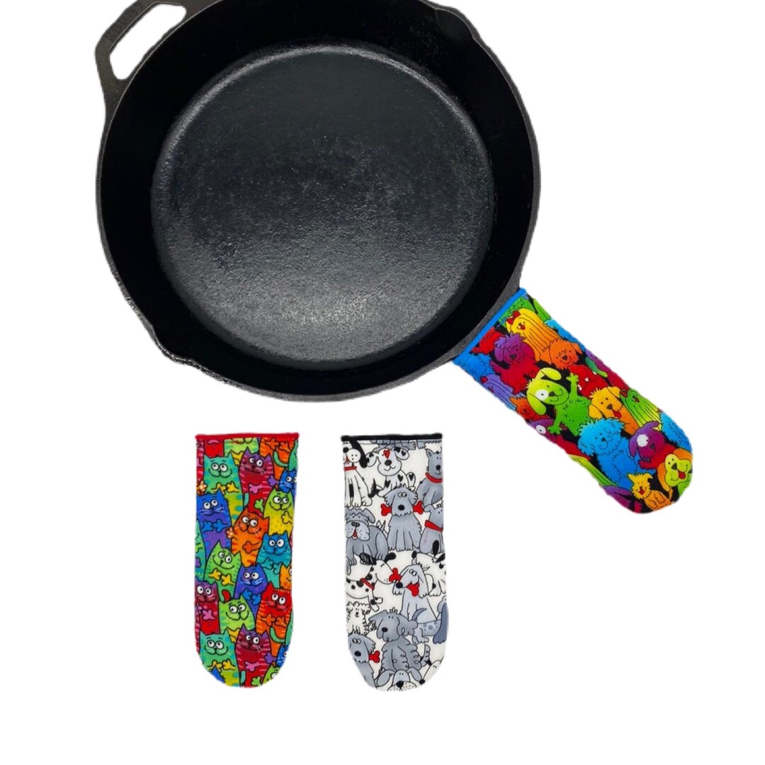 Pan Handle Cover, Iron Skillet Handle Cover, Pot Holder, Skillet Hot