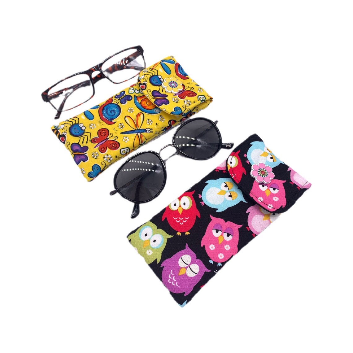 Soft Eyeglass Case With Microfiber Cleaning Cloth Eyeglasses Etsy