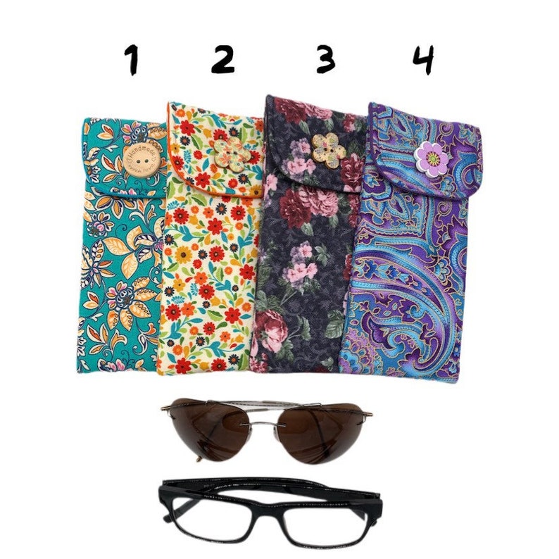 Soft Eyeglass Case Padded Eyeglasses Holder Eyeglasses Case Etsy