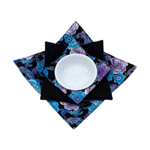 Microwave Bowl Cozy, Soup Bowl Holder, Hot Dish Holder, Large Plate Cozy, Single or Set of 3