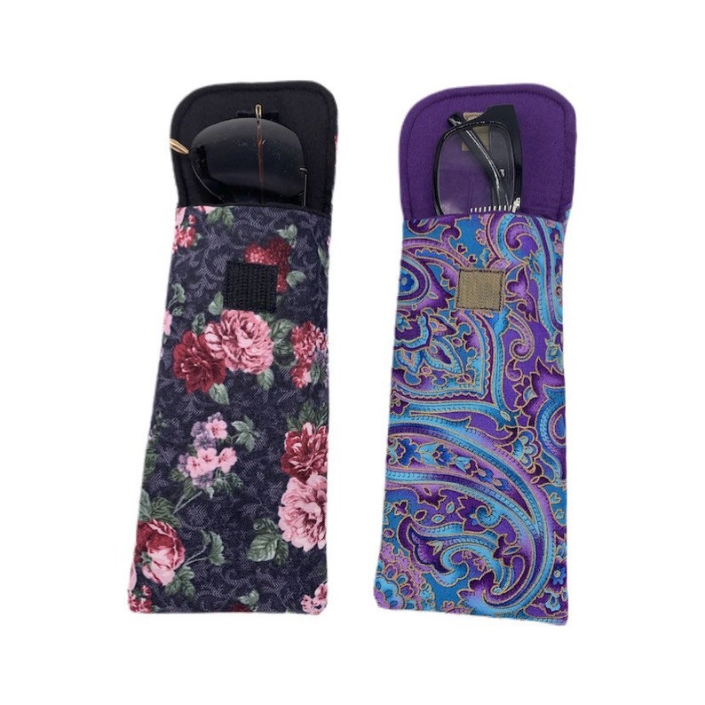 Soft Eyeglass Case Padded Eyeglasses Holder Eyeglasses Case Etsy