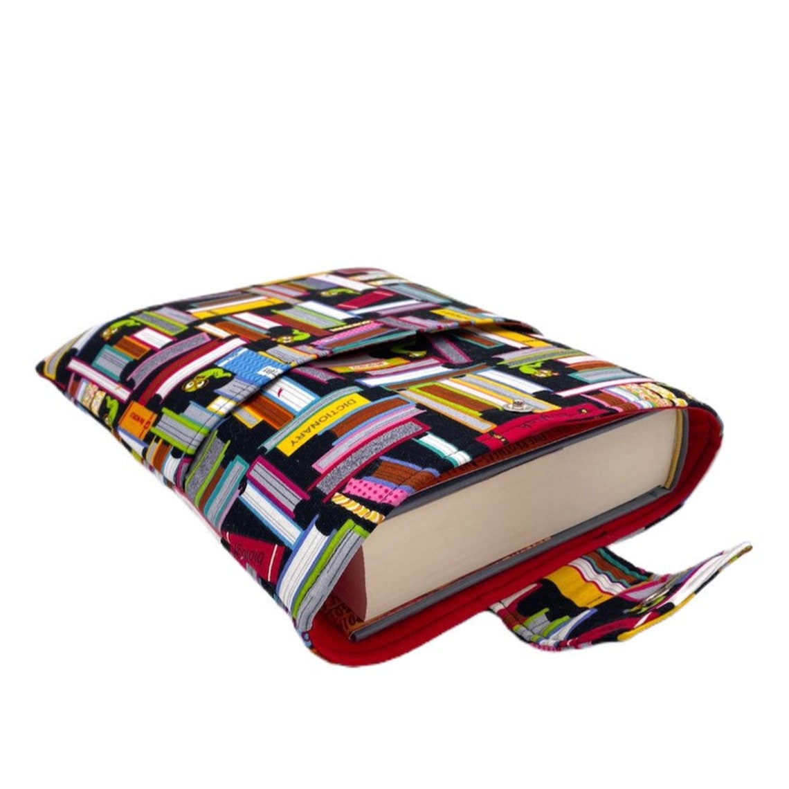 Padded Book Sleeve With Closure Book Sleeve With Pocket Book Etsy