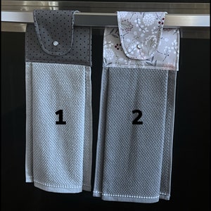 Hanging Towel with Towel Topper, Cabinet Towel, Kitchen Hand Towel, Cotton Dish Towel, Oven Door Towel, Kitchen Tea Towel