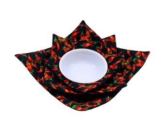 Microwave Bowl Cozy Set, Cotton Hot Dish Holder
