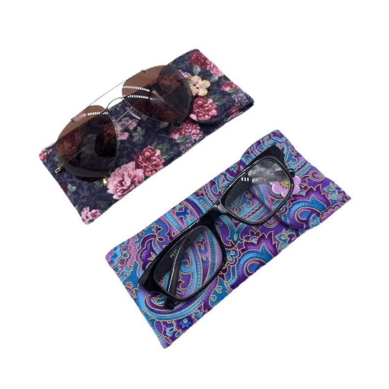 Soft Eyeglass Case Padded Eyeglasses Holder Eyeglasses Case Etsy