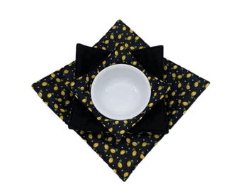 Reversible Microwave Bowl Cozy – Cotton Soup & Plate Holders