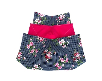 Floral Microwave Bowl Cozy Set, Hot Plate Holder, Handmade