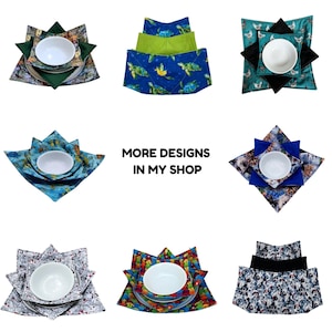 Microwave Bowl Cozy Set or Single (S/M/L), Large Bowl/Plate, 100% Cotton Hot Dish Holder Bild 13