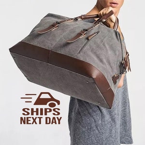 Borsone da viaggio personalizzato da uomo / Borsa da viaggio grande / Borsa da weekend personalizzata / Borsa da viaggio / Borsone da viaggio da uomo / Regalo per lui