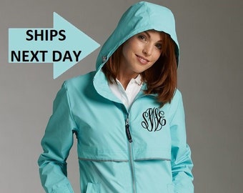 FREE SHIPPING!! Monogrammed Charles River Rain Jacket - Monogrammed Rain Coat - Monogrammed Rain Jacket - Monogrammed Jacket - Charles River