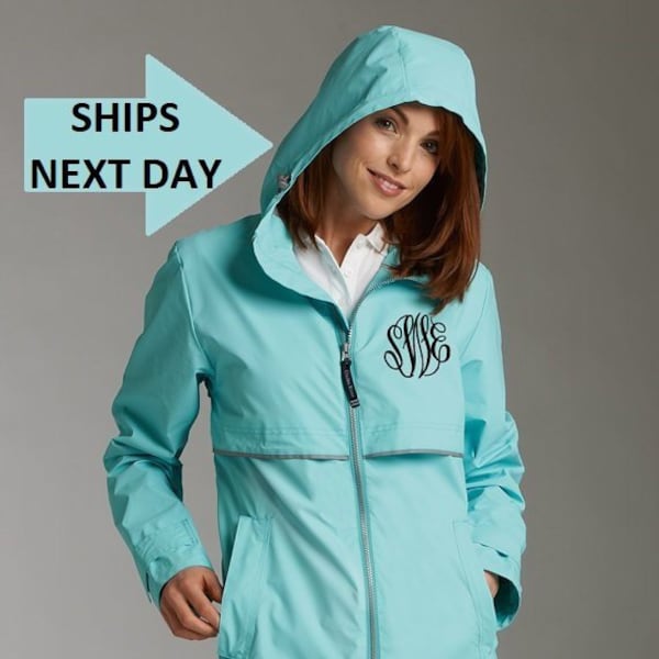 Monogrammed Charles River Rain Jacket - Monogrammed Rain Coat - Monogrammed Rain Jacket - Monogrammed Jacket - Charles River Rain Jacket