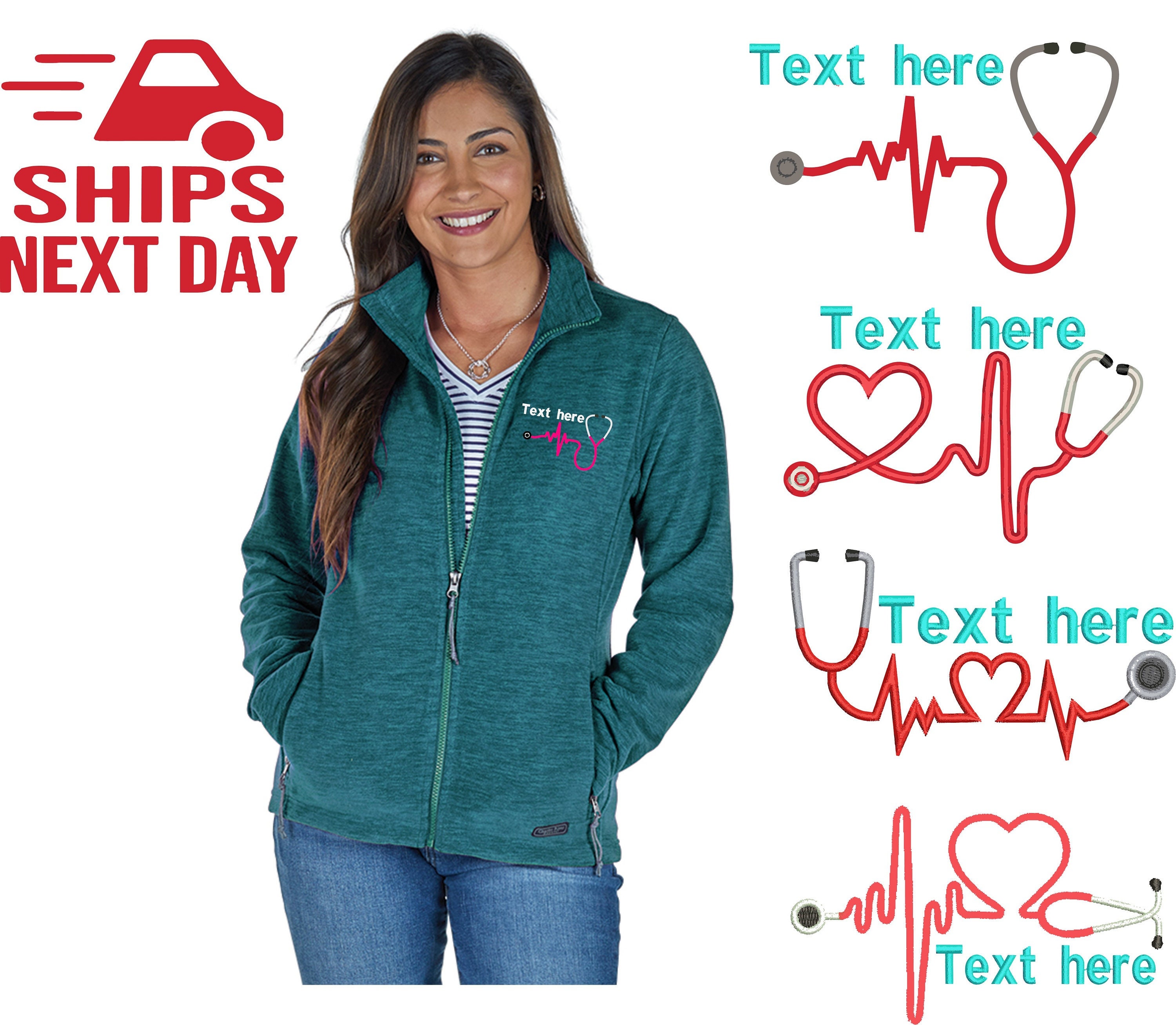 Charles River Personalized RN Fleece 