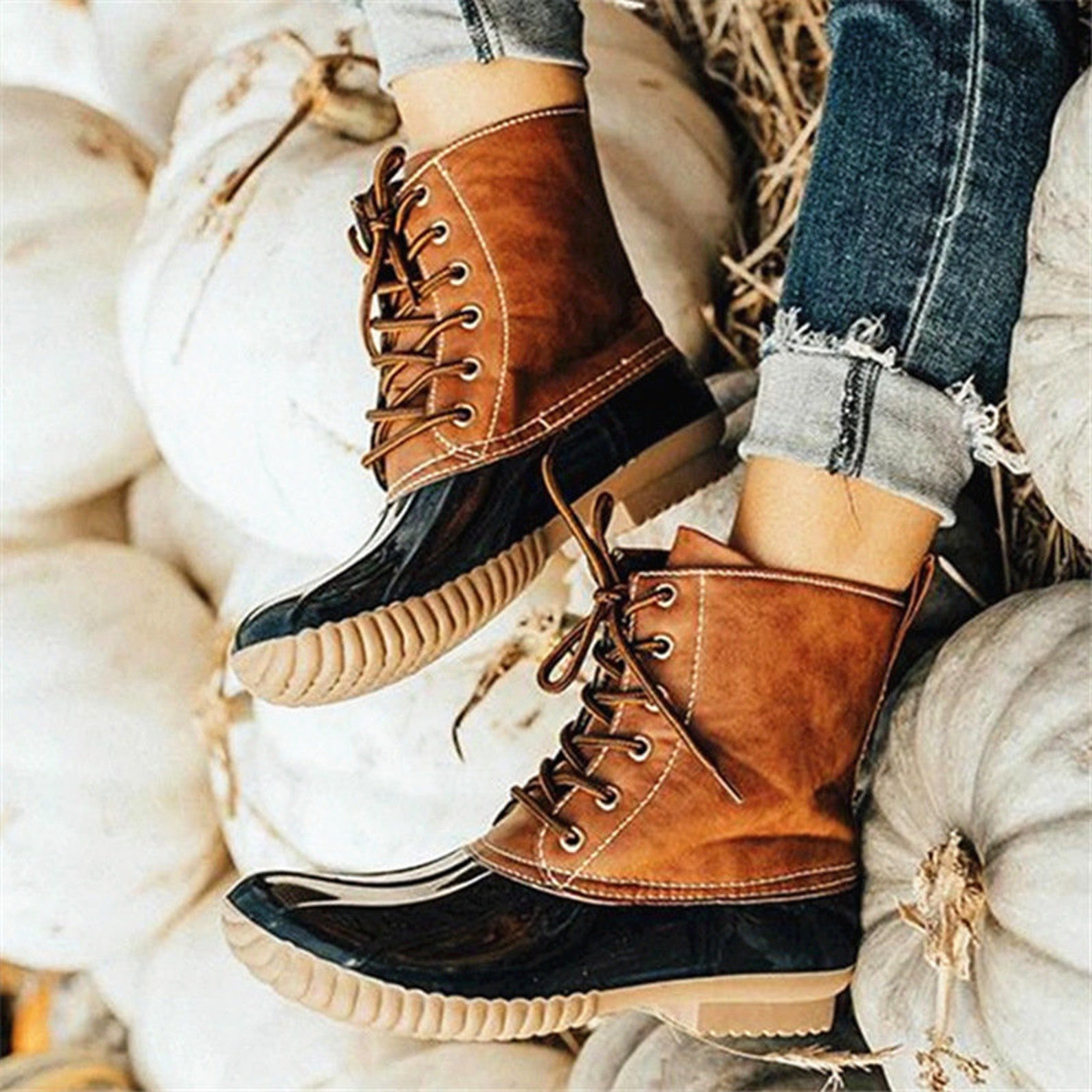 short duck boots