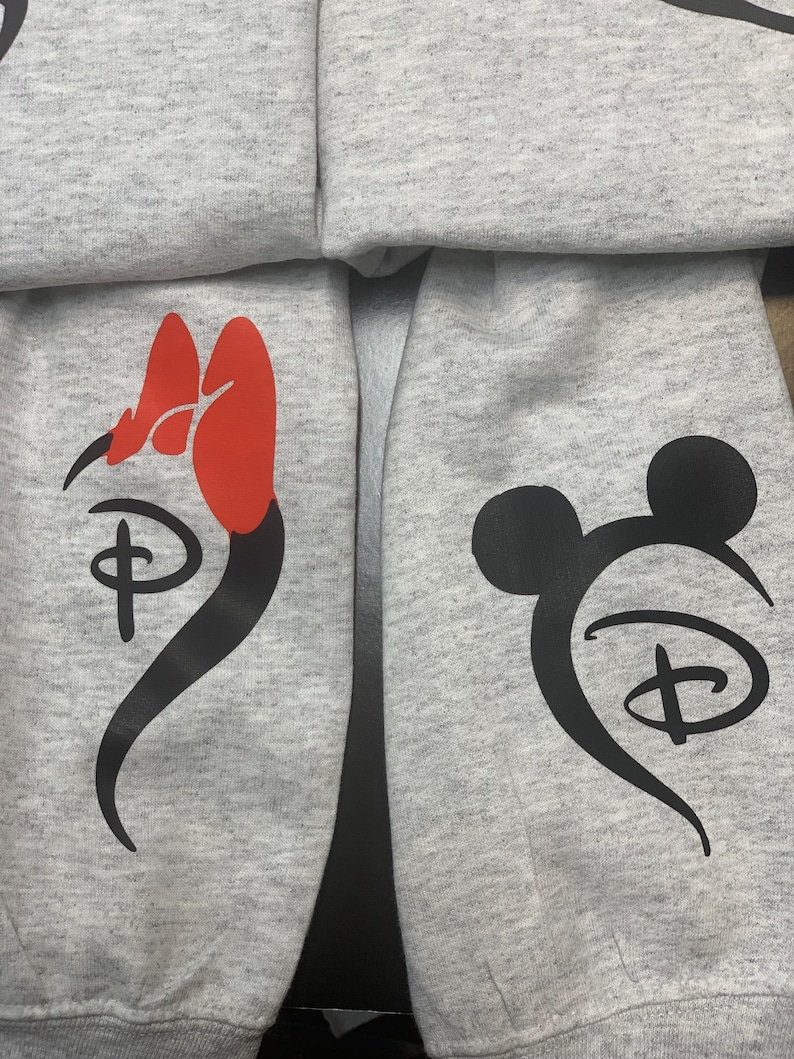 with initials on sleeve makes these sweatshirts unique and made just for you.