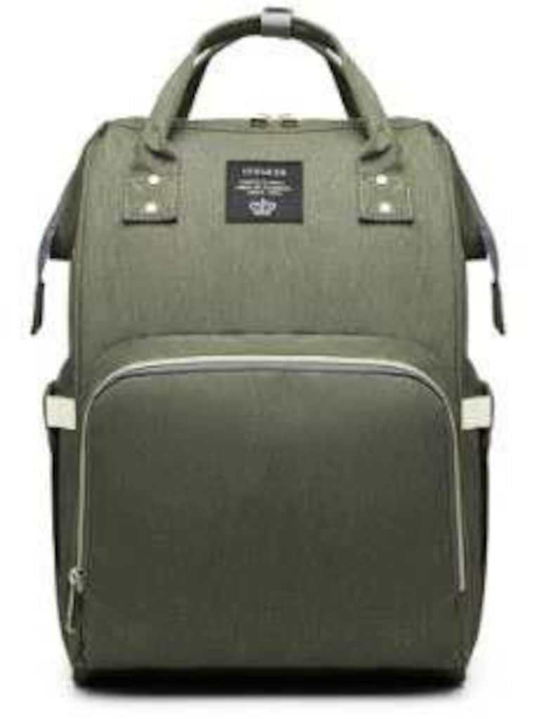Olive diaper bag