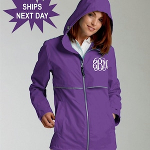 Monogrammed Charles River Rain Jacket - Monogrammed Rain Coat - Monogrammed Rain Jacket - Monogrammed Jacket - Cyber Monday