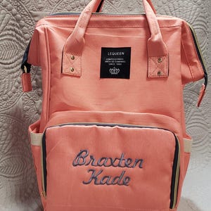 Monogrammed Diaper Bag Backpack, Multi Functional Diaper Bag Backpack, Mummy Monogrammed Baby Diaper Bag Backpack, Baby Shower Gift