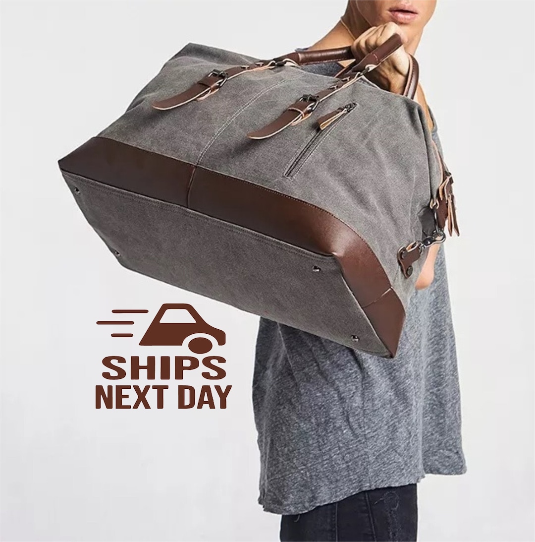 Personalized Men's DUFFEL Bag Gift Large Overnight Bag Personalized