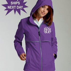 FREE SHIPPING!! Monogrammed Charles River Rain Jacket - Monogrammed Rain Coat - Monogrammed Rain Jacket - Monogrammed Jacket - Cyber Monday