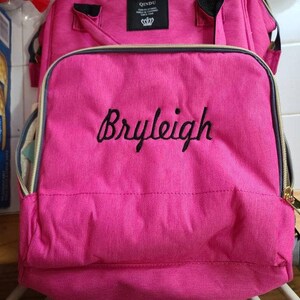 Monogrammiert Wickeltasche Rucksack | Personalisierte Baby-Dusche-Geschenk Bild 8
