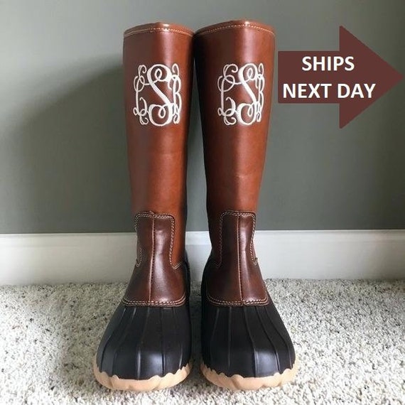Monogrammed rain boots cheap