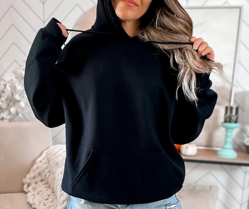 black hoodie for couples matching gift