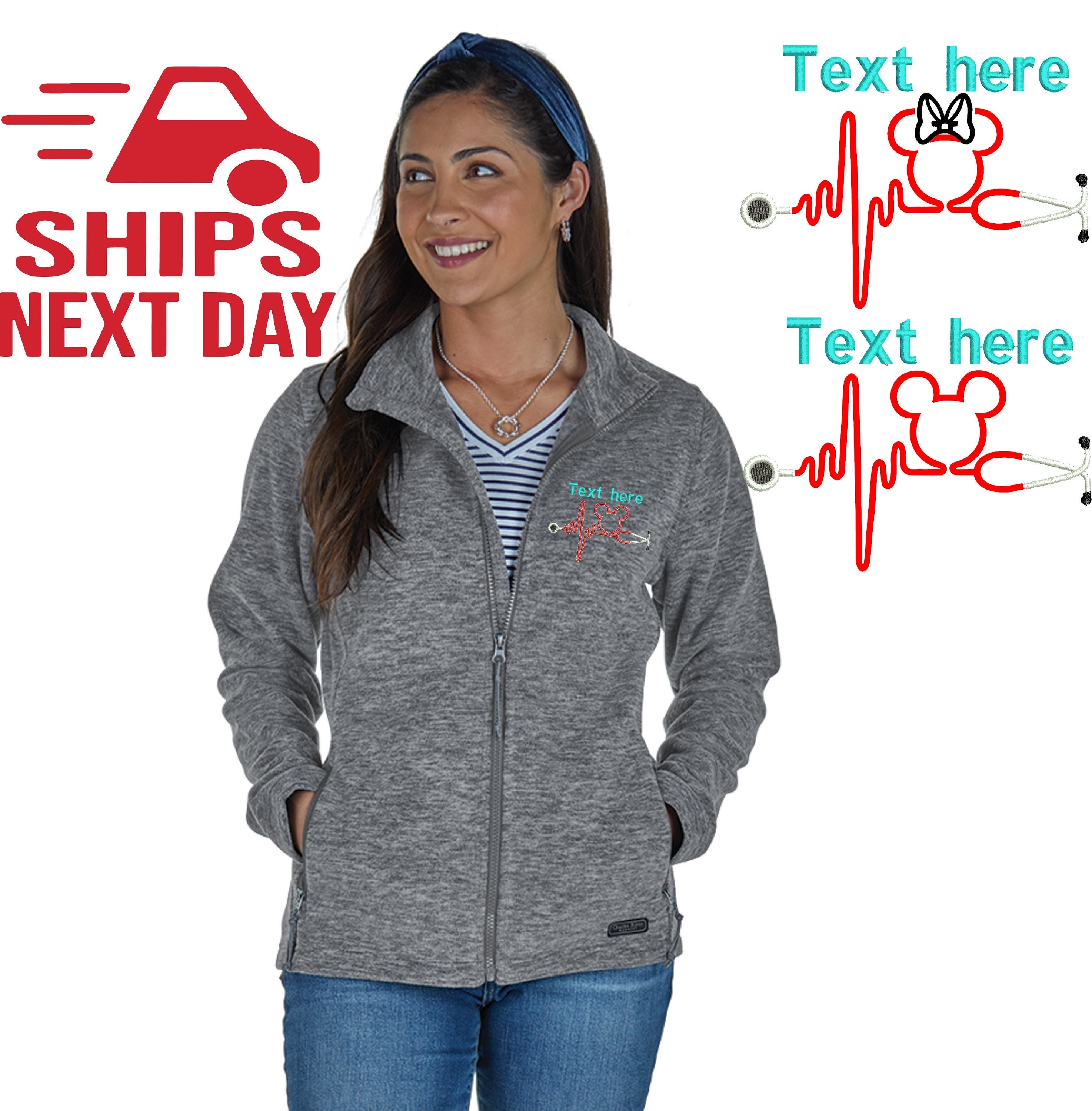 RN Fleece Jacket Gift for Nurse 
